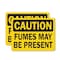 Signmission Fumes May Be Present Caution Sign, Plastic, 14in W x 10in L, 2PK OS-2PACK-CS-P-1014-L-19173 - alternate 1